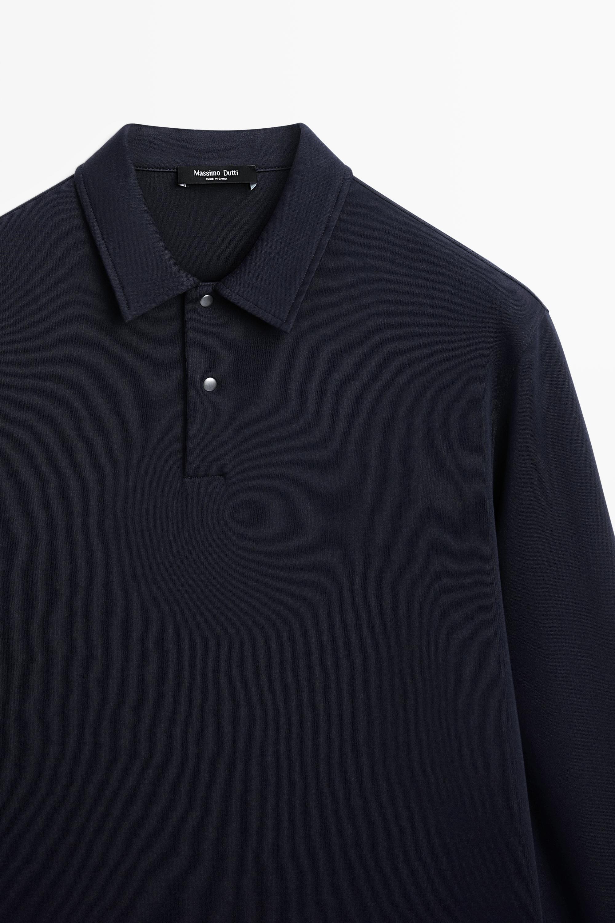 Polo manches longues 100 % coton